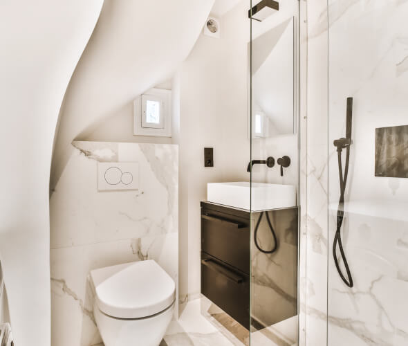 compact bathrooms
