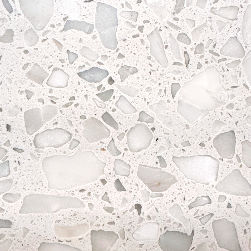Light grey terrazzo with white specks